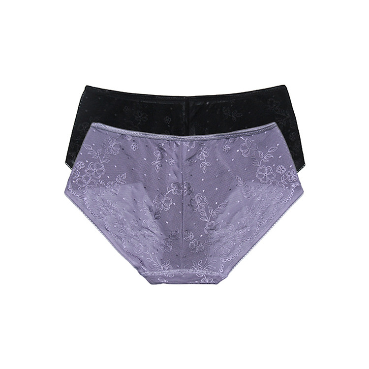 Combo 2 Quần Lót Nữ Ren Gấm Miley FLG-0100-1000