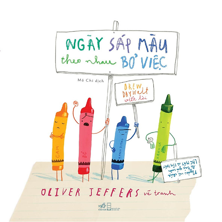 Sách Picture Book - Ngày Sáp Màu Theo Nhau Bỏ Việc