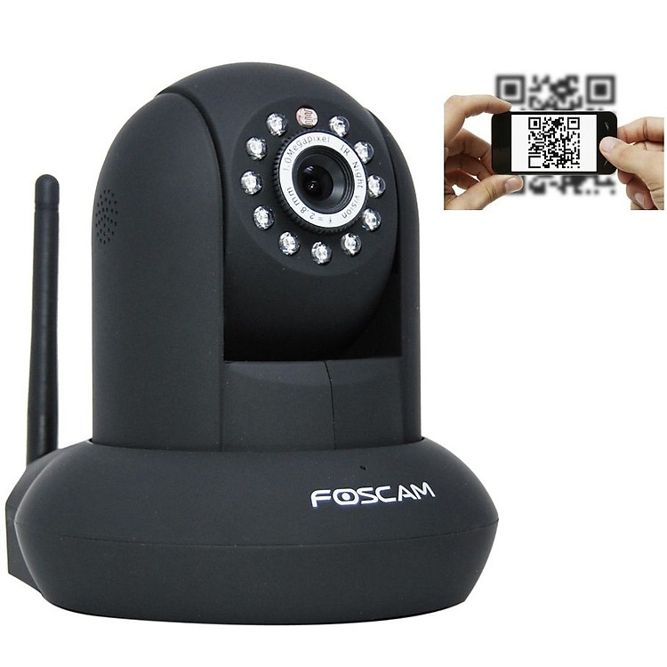 Camera Quan Sát Foscam FI9831P - Đen - Hàng Chính Hãng