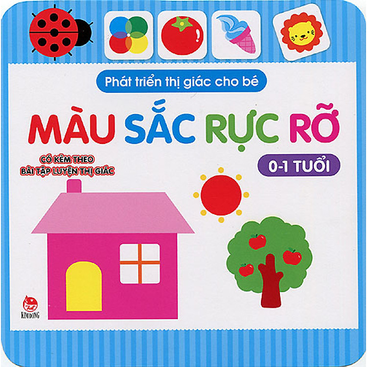 Sách Phát Triển Thị Giác Cho Bé - Màu Sắc Rực Rỡ