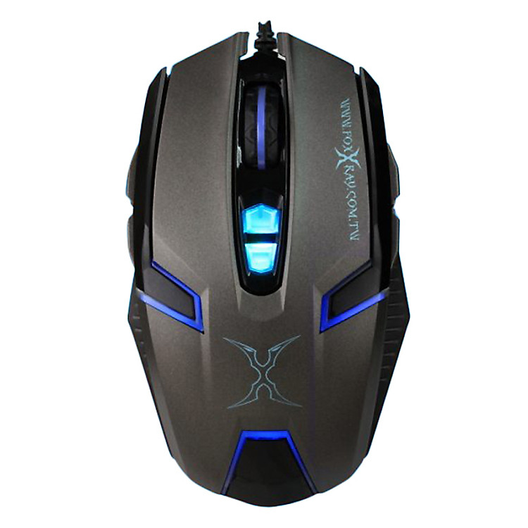 Chuột Chơi Game Có Dây FoxXray Pulsar 4000DPI LED 9 Phím - Hàng Chính Hãng