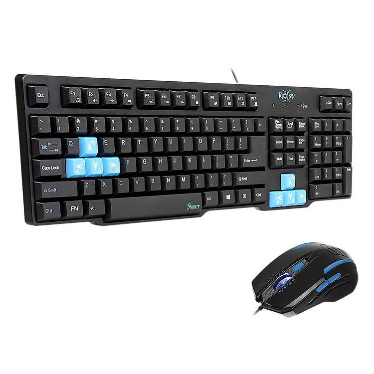 Bộ Bàn Phím Và Chuột Game Có Dây FoxXray Swift Full-size - Hàng Chính Hãng