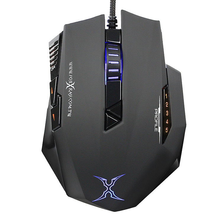 Chuột Chơi Game Có Dây FoxXray Dark Energy 4000DPI LED 9 Phím - Hàng Chính Hãng
