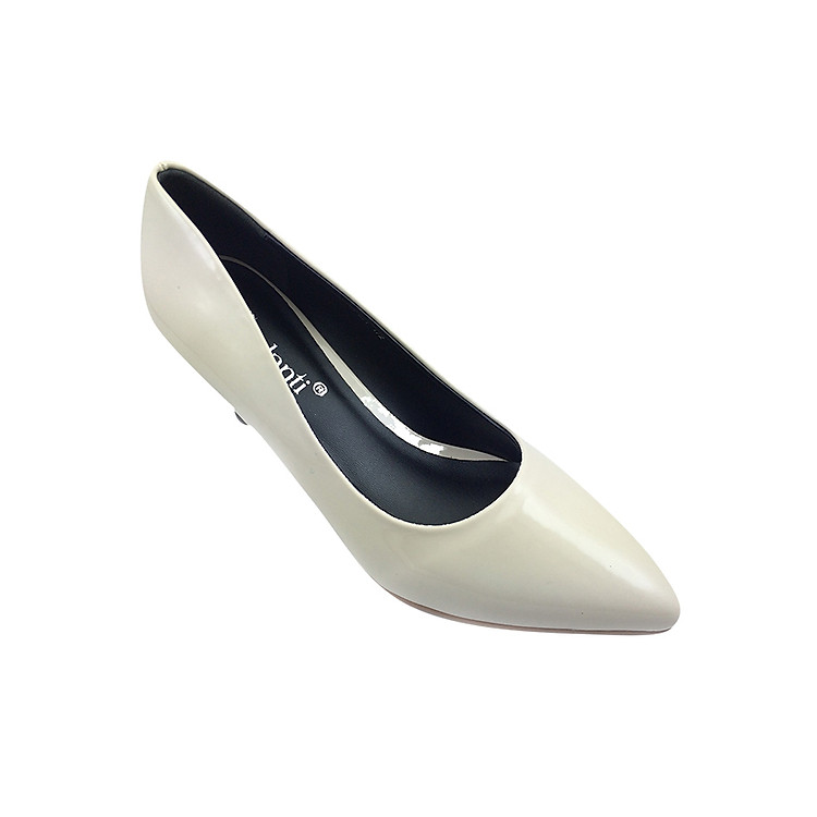 Giày Cao Gót 6cm Mũi Nhọn G Alanti G15-077-172-K - Kem