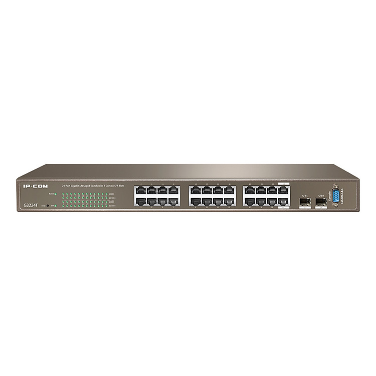 Switch Rackmount 24 Ports Gigabit L2 Managed IP-COM G3224T - Hàng Chính Hãng