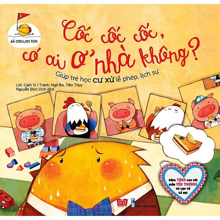 Sách Gà Con Lon Ton - Cốc Cốc Cốc Có Ai Ở Nhà Không?