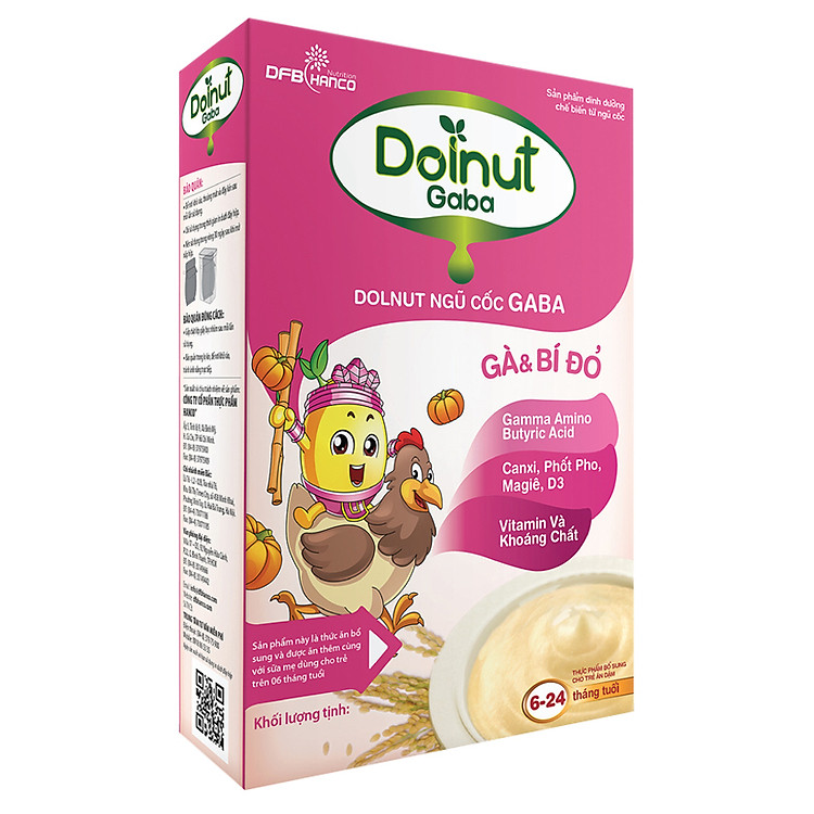 Ngũ Cốc Ăn Dặm Dolnut Gaba Gà Và Bí Đỏ
