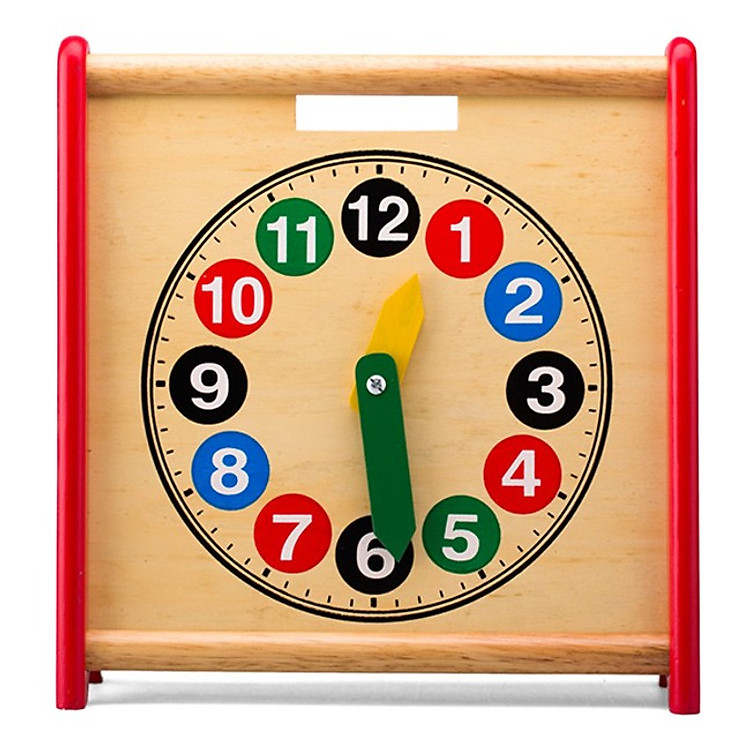 Đồ Chơi Gỗ EDUGAMES Đồng Hồ Học Đếm 2 Mặt GA523