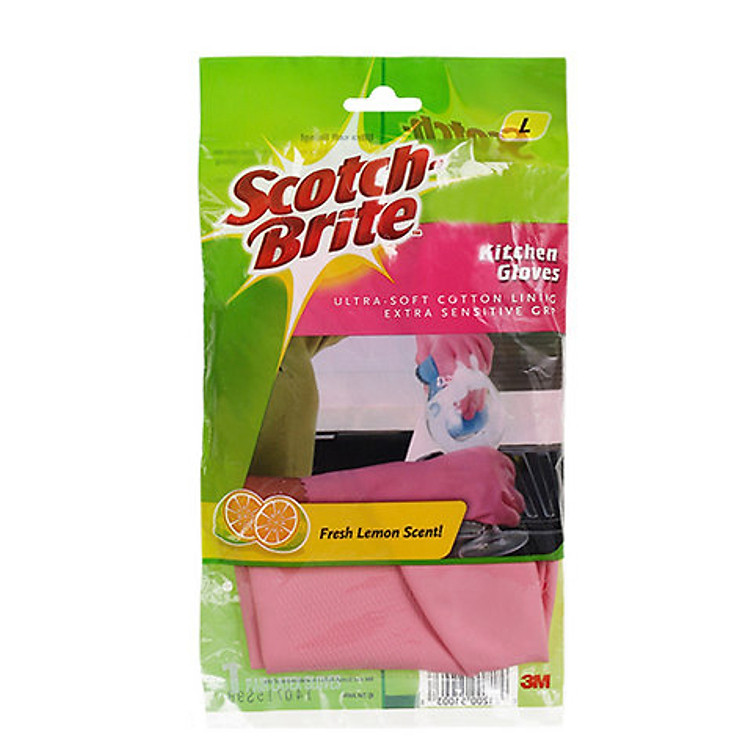 Găng Tay Gia Dụng Hương Chanh Scotch-Brite Size L