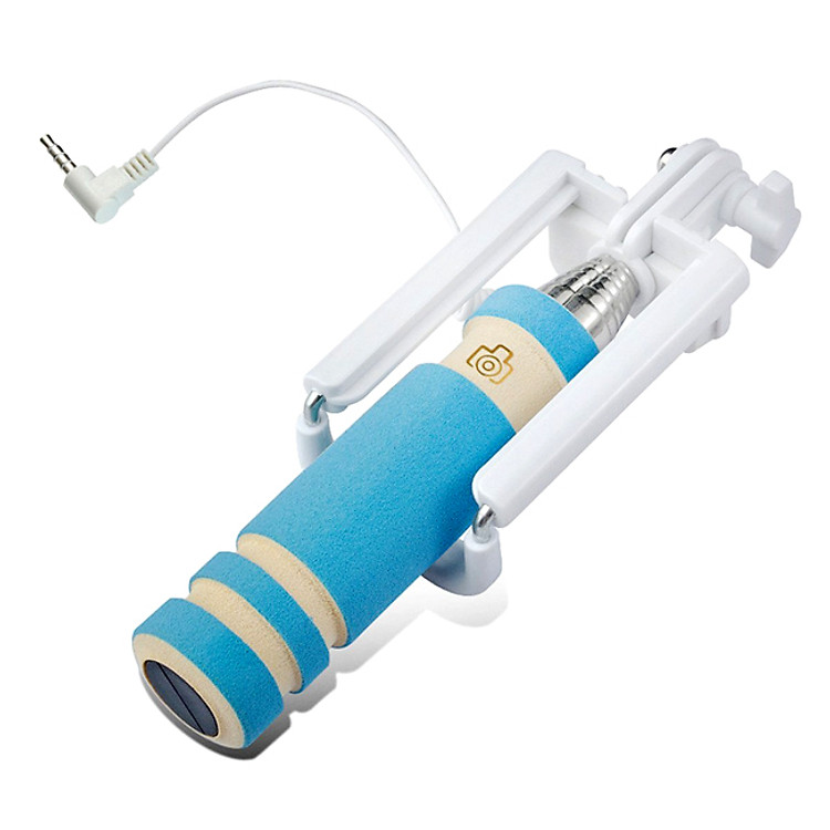 Gậy Chụp Hình Monopod Mini - Xanh dương - Hàng Chính Hãng