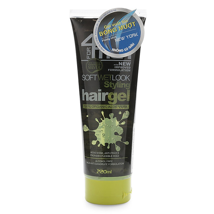 Gel Vuốt Tóc Bóng Mượt Episode New York For 4Men Soft Wet Look Styling Hair Gel - 0258 (220ml)