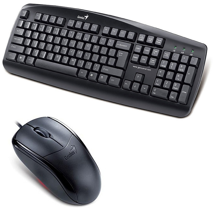 Bàn phím Keyboard Genius KB110 Và Chuột Genius NS110X - Hàng Chính Hãng