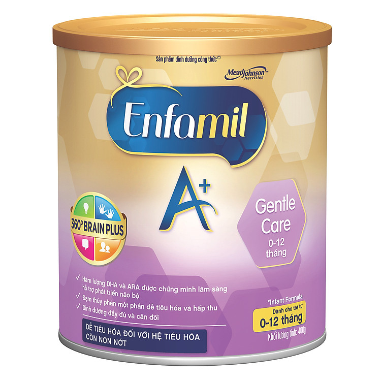 Sữa Enfamil A+ Gentle Care 360 Brain Plus (400g)
