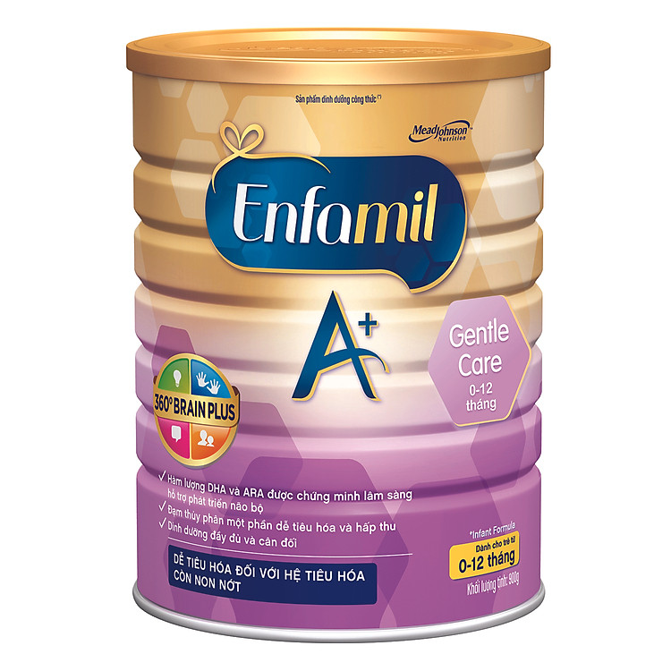 Sữa Enfamil A+ Gentle Care 360 Brain Plus (900g)