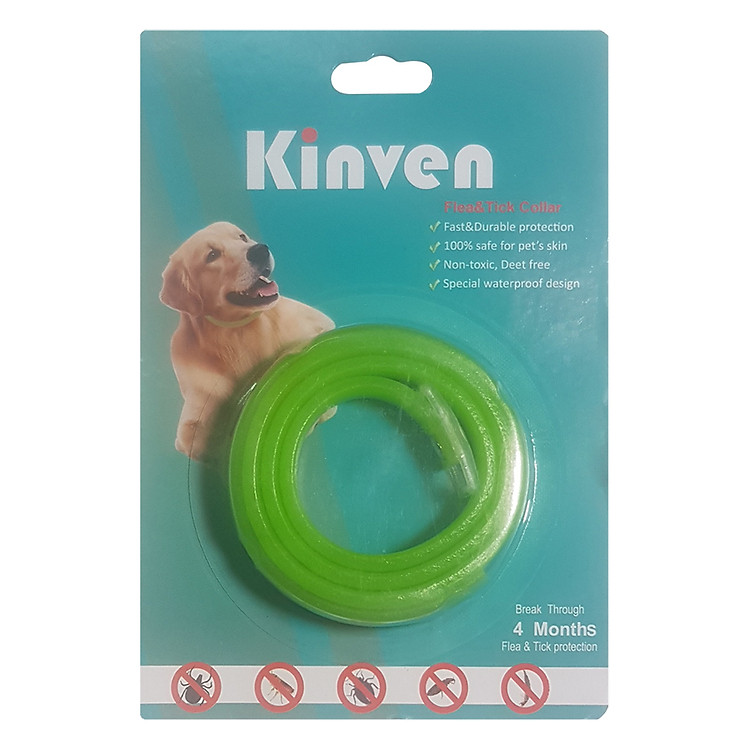 Vòng Đeo Chống Ve, Ghẻ, Bọ Chét Cho Chó Mèo Genyo Collar Xanh