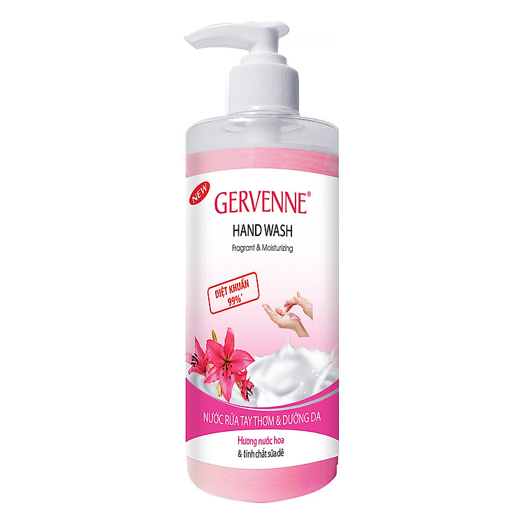 Nước Rửa Tay Và Dưỡng Da Hương Nước Hoa Gervenne 480g