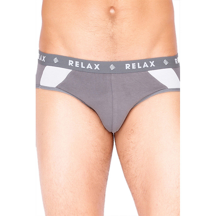 Quần Brief Thun Lạnh 4 Chiều Relax RLTK015 - Xám Đậm