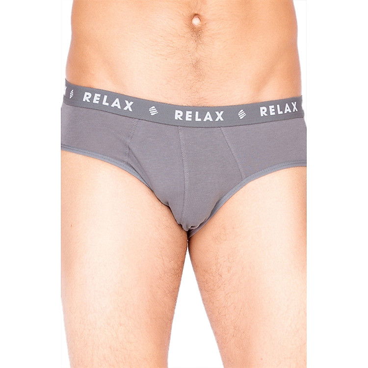 Quần Brief Thun Giãn 4 Chiều Relax RLTK018 - Xám Đậm
