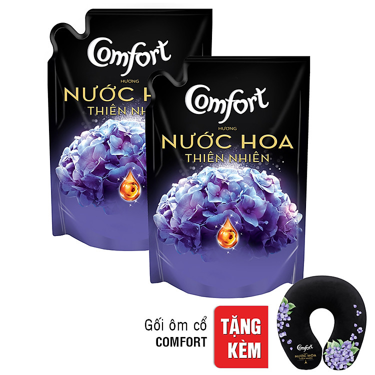 Combo 2 Túi Nước Xả Vải Comfort Hương Nước Hoa BELLA 1.6L