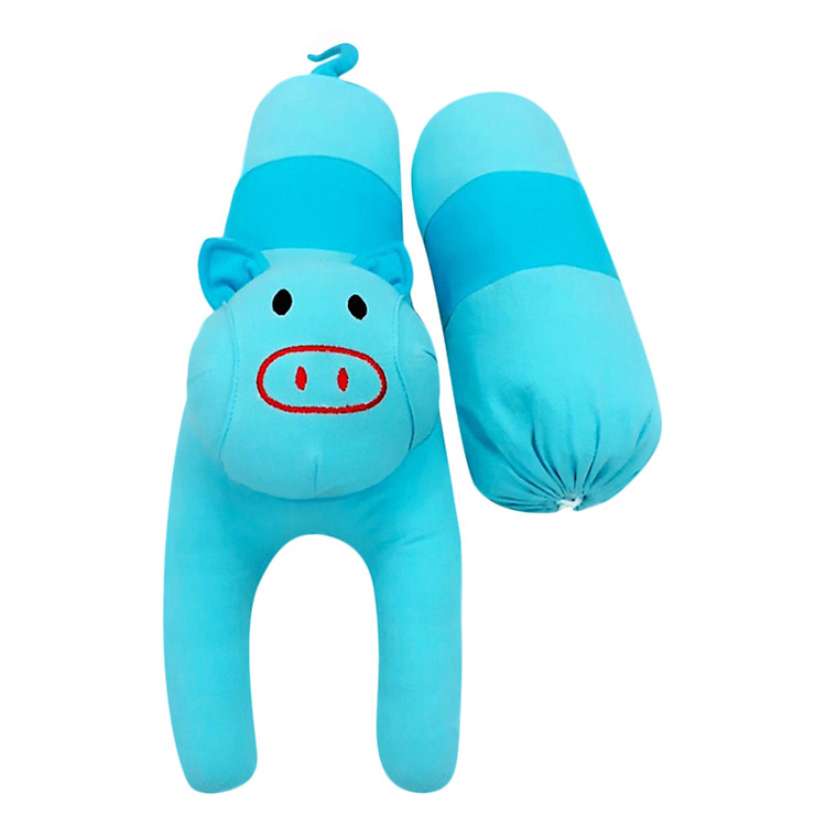Gối Chặn Cho Bé Thái Toàn Hình Heo TT-KA-P10-32-FLX-CO (10 x 32 cm) - Xanh