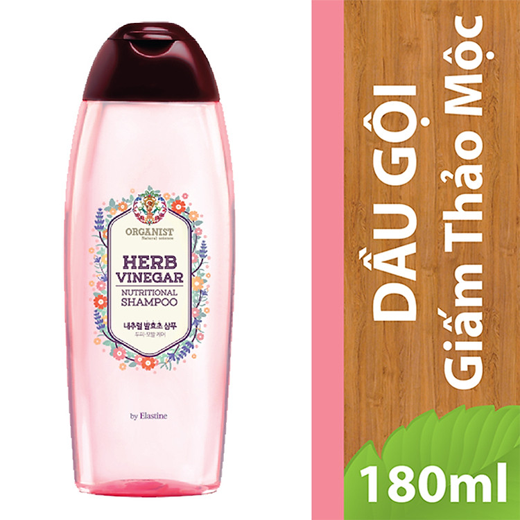 Dầu Gội Giấm Thảo Mộc Tự Nhiên Organist Natural Science Herb Vinegar Nutritional Shampoo 180ml