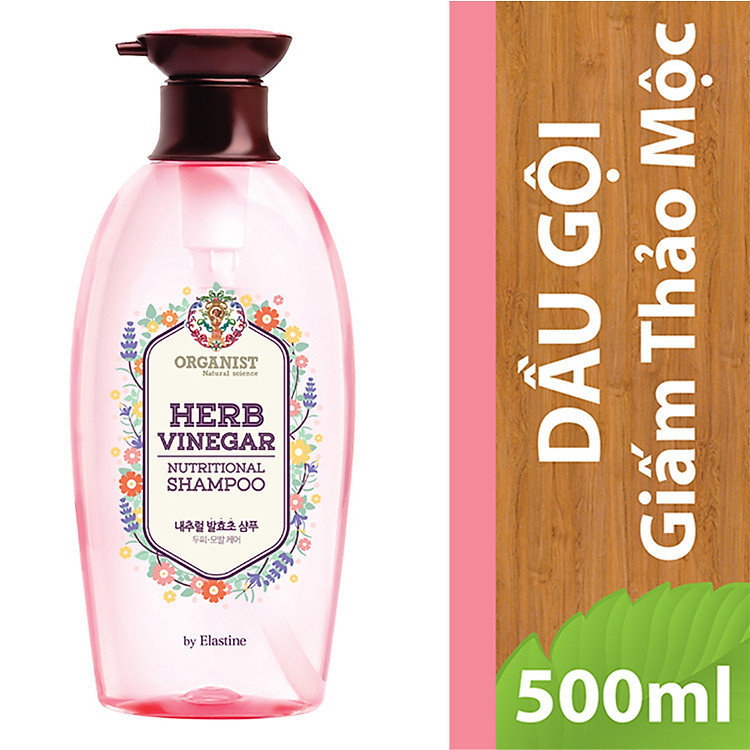Dầu Gội Giấm Thảo Mộc Tự Nhiên Organist Natural Science Herb Vinegar Nutritional Shampoo 500ml