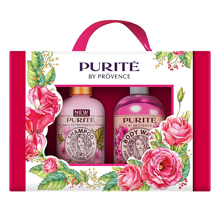 Hộp Quà Purité By Prôvence Sữa Tắm + Dầu Gội Hoa Anh Đào (250ml)