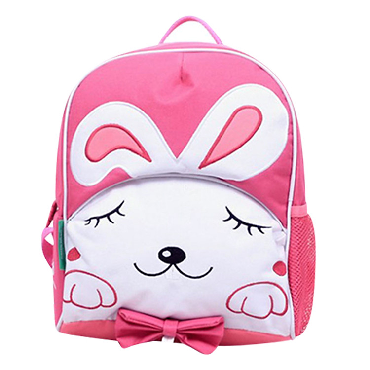 Balo Trẻ Em Green Tô Tô GTBLHS003 Hình Thỏ - Trắng Phối Hồng