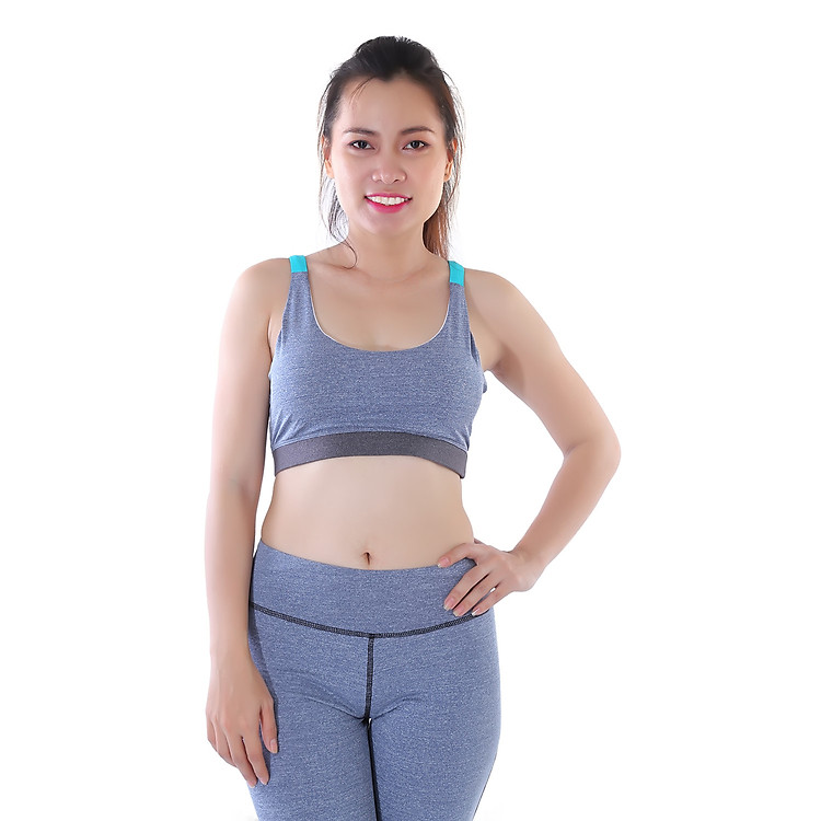 Áo Thể Thao Bara Monica GY 2022 - Xám Phối Xanh