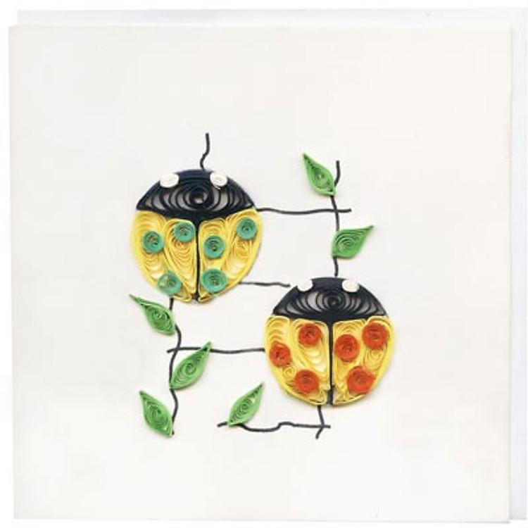 Thiệp Giấy Xoắn Việt Net - Happiness Mẫu 2 (10 x 10 cm)