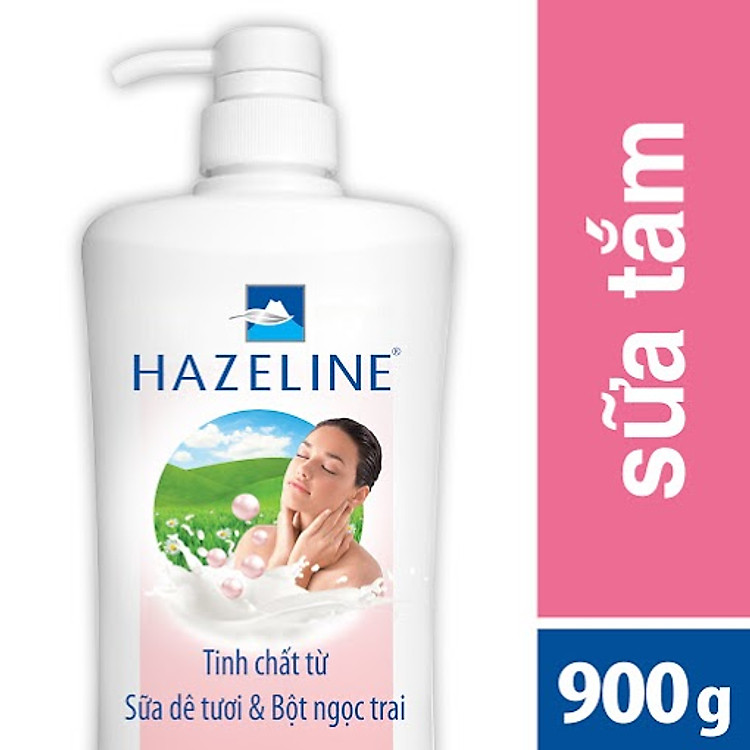 Sữa Tắm Hazeline Sữa Dê và Ngọc Trai 857ml