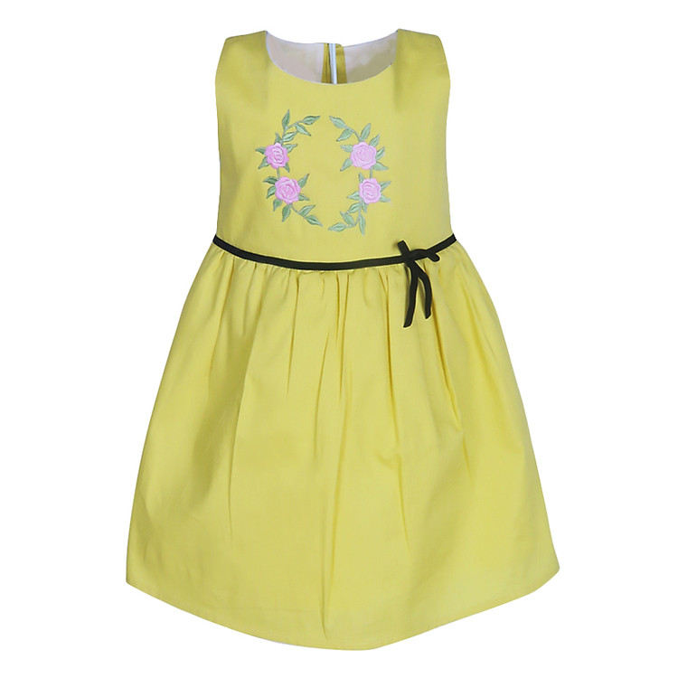 Đầm Vàng Thêu Hoa Cuckeo - HC 517