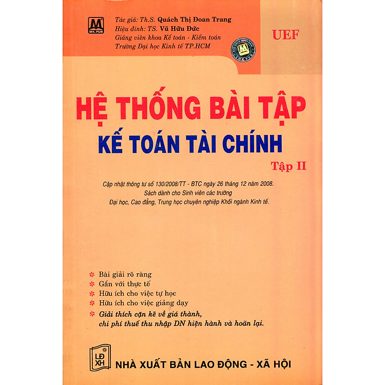 Sách Hệ Thống Bài Tập Kế Toán Tài Chính - Tập 2