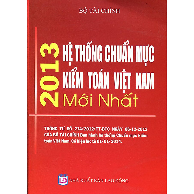 Sách Hệ Thống Chuẩn Mực Kiểm Toán Việt Nam Mới Nhất 2013
