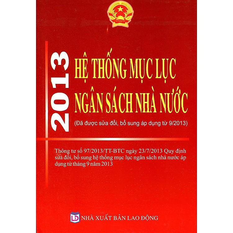 Hệ Thống Mục Lục Ngân Sách Nhà Nước 2013