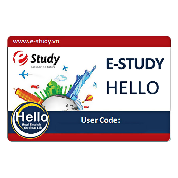 Thẻ Học Tiếng Anh Trực Tuyến E-Study Hello (6 Tháng)