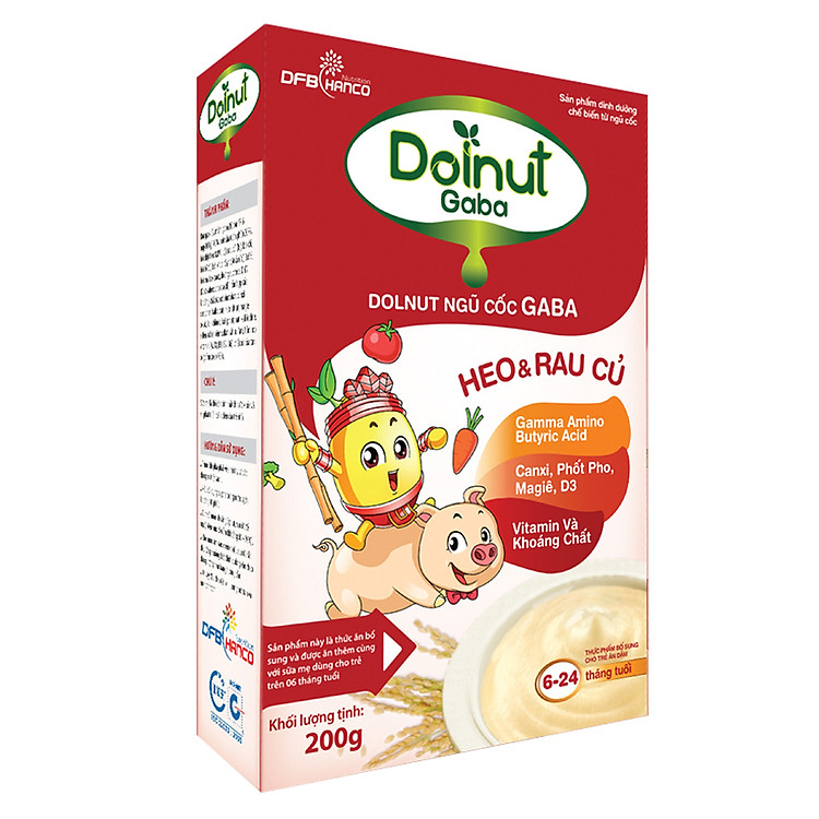 Ngũ Cốc Ăn Dặm Dolnut Gaba Heo Và Rau Củ