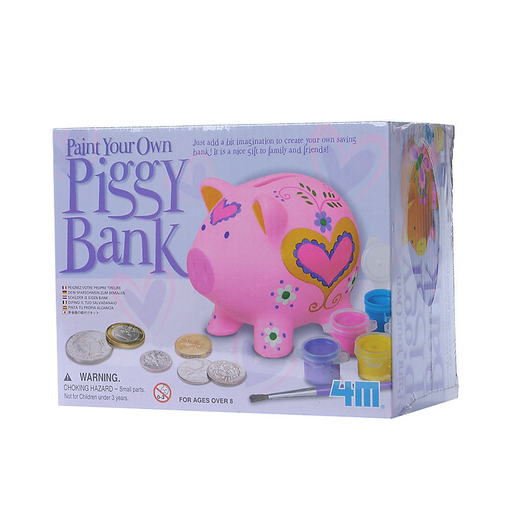 Đồ Chơi 4M Tự Làm Ống Tiết Kiệm Hình Heo Con - 00-04505