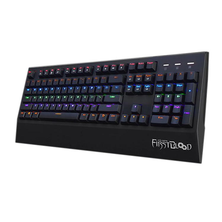 Bàn Phím Game Có Dây Ajazz First Blood AK48 RGB Blue Switch Full-size - Hàng Chính Hãng