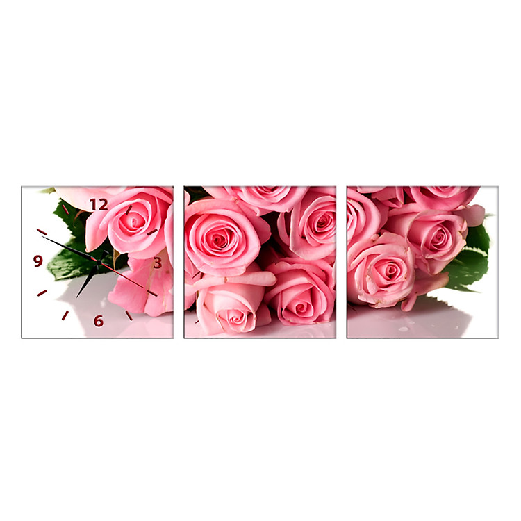 Tranh Đồng Hồ Treo Tường 3 Tấm Thế Giới Tranh Đẹp HH00230-DH