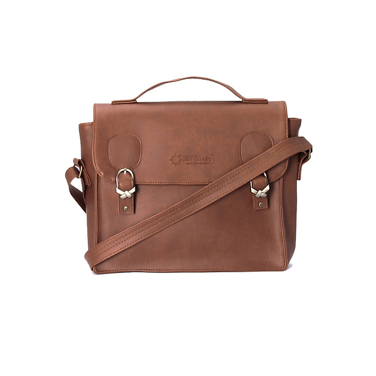 Túi Xách Hộp Vuông Huy Hoàng HH6134 - Da Bò Đậm