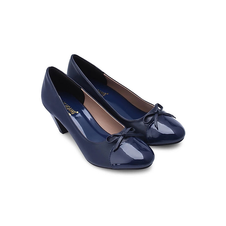Giày Nữ Đế 5cm Huy Hoàng HH7014 - Xanh Đậm