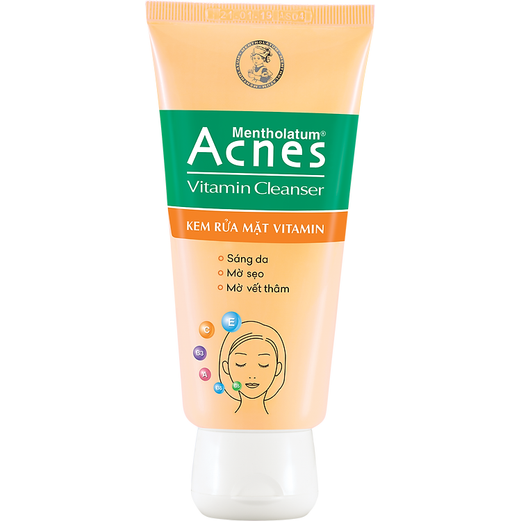 Kem Rửa Mặt Acnes Vitamin Cleanser (50g)