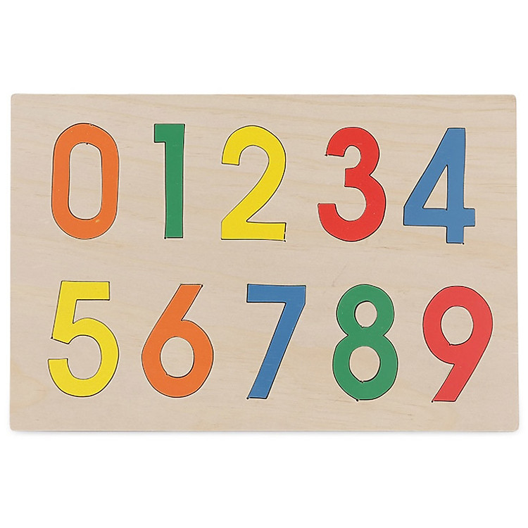 Đồ Chơi Gỗ Tranh Ghép Vietoys Học Số Từ 0 - 9 VT3P-0034