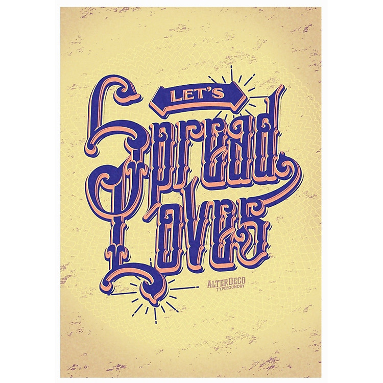 Sổ Tay Vintage Let's Spread Love