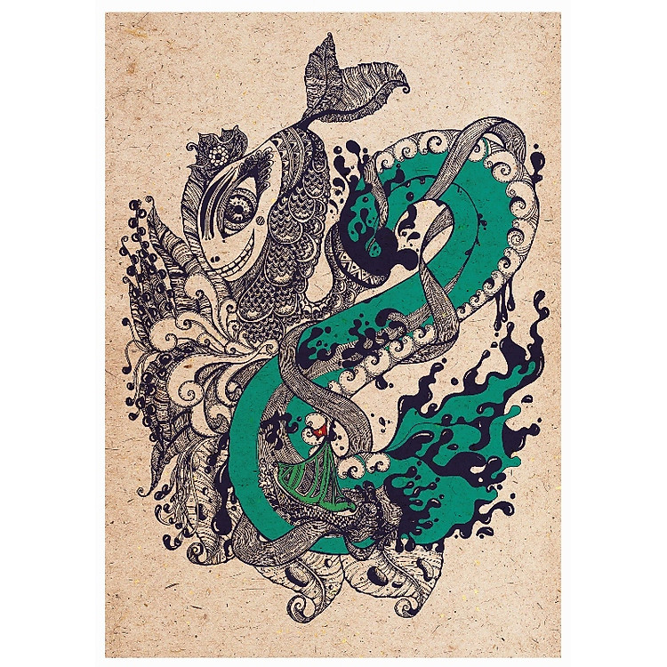 Sổ Tay Vintage Cá Chép Hóa Rồng