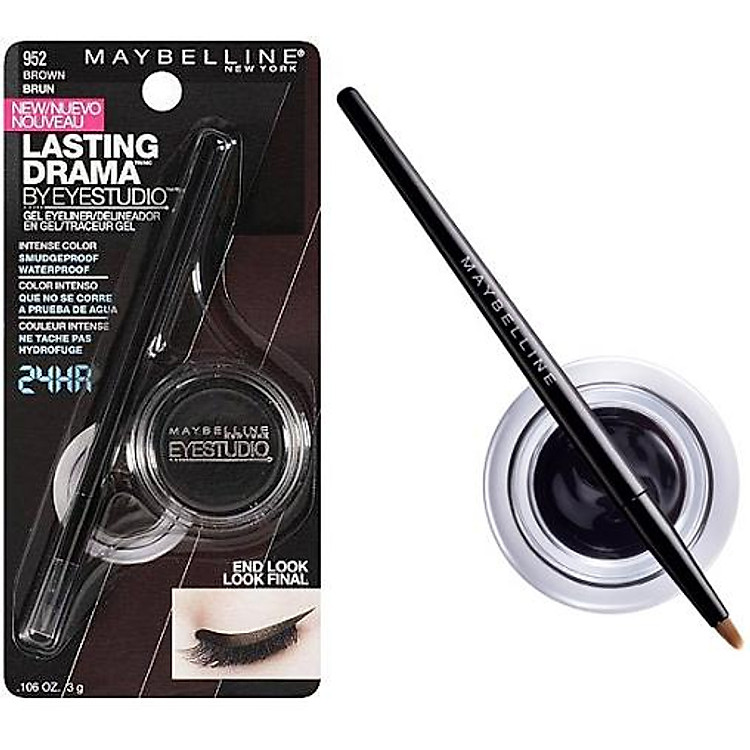 Gel Maybelline Kẻ Mắt Lâu Trôi Drama Black – 2.8g