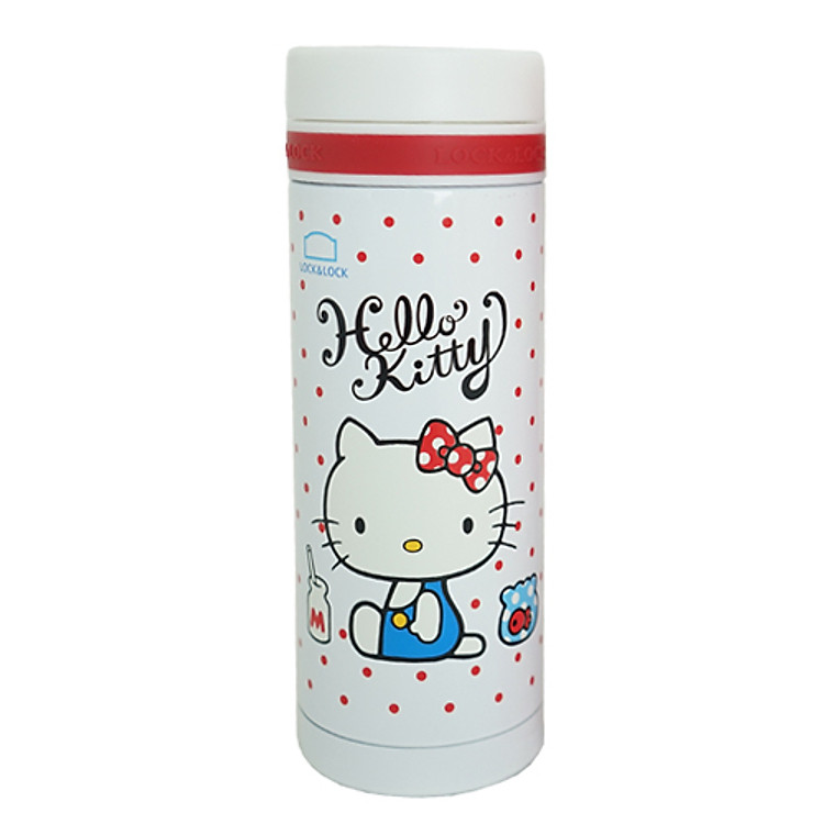 Bình Giữ Nhiệt Lock&Lock Hello Kitty Lovely Dot HKT355W (350ml)