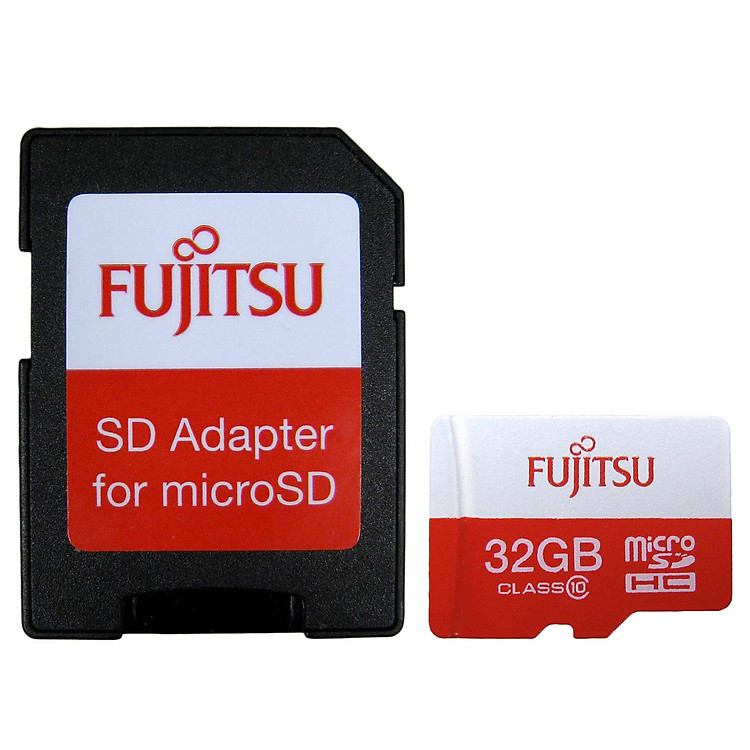 Thẻ Nhớ MicroSD Fujitsu 32GB Class 10 + Adapter - Hàng Chính Hãng