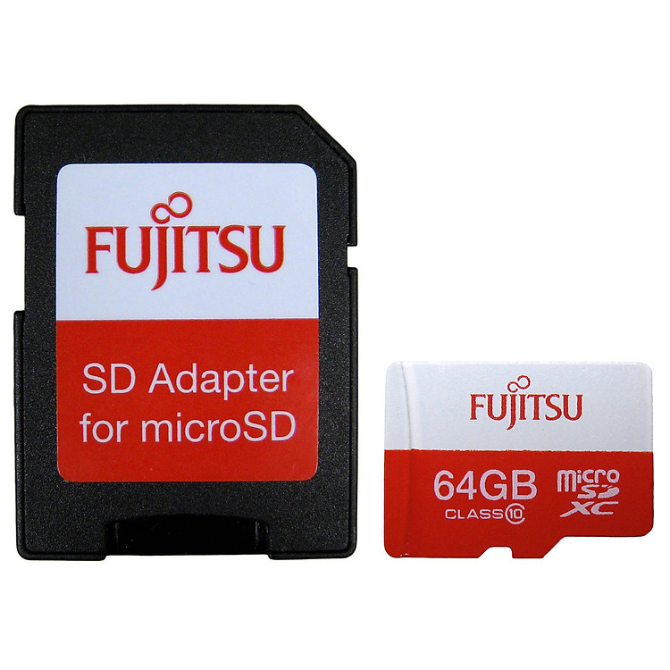 Thẻ Nhớ MicroSD Fujitsu 64GB Class 10 + Adapter - Hàng Chính Hãng
